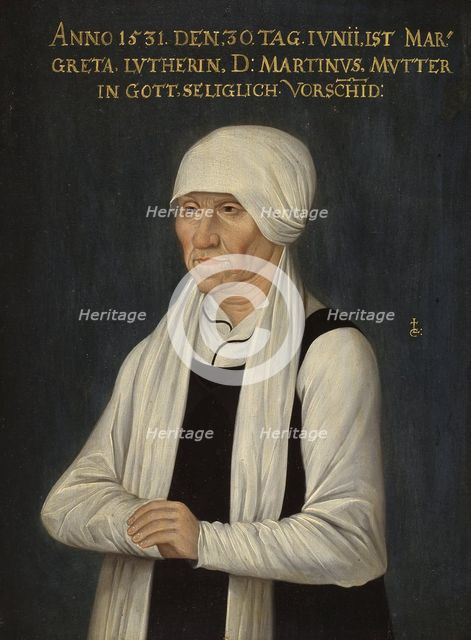 Margaret Luther (died 1531), 18th century. Creator: Unknown.