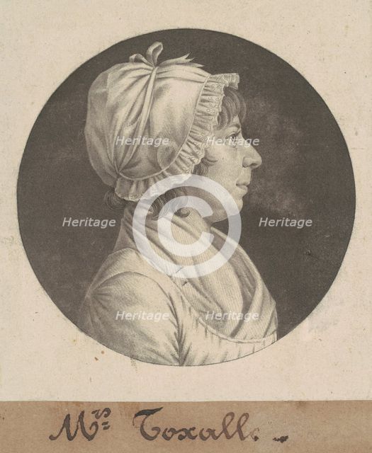 Margaret Smith Foxall, 1806. Creator: Charles Balthazar Julien Févret de Saint-Mémin.