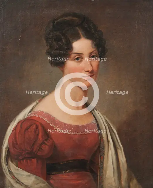 Margaret Seton (1805-1870), born in Scotland, active in Sweden, married to Baron Colonel..., 1826. Creator: Johan Gustaf Sandberg.