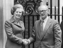 Margaret Thatcher and Irish Prime Minister Jack Lynch, Downing Street, London, 10th May 1979. Creator: Unknown