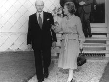 Margaret Thatcher and Irish Prime Minister Jack Lynch, Dublin, 30th November 1979
