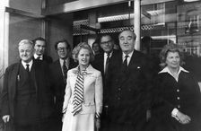 Margaret Thatcher acclaimed as leader of the Conservative Party, Europa Hotel, 20th February 1975