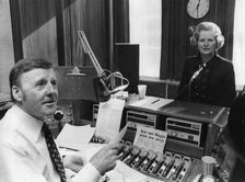 Margaret Thatcher appears on Jimmy Young's BBC Radio 2 show, 19th February 1975. Creator: Unknown