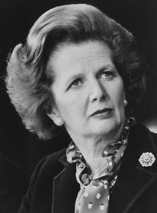 Margaret Thatcher, British politician, c1975-1990
