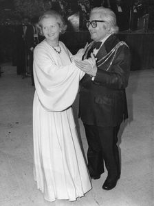 Margaret Thatcher dancing with Alfred Ford, Mayor of Brighton, 11th October 1978