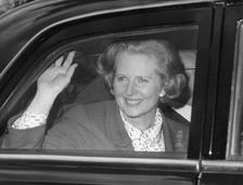 Margaret Thatcher leaving Buckingham Palace after being received by the Queen, 4th May 1979