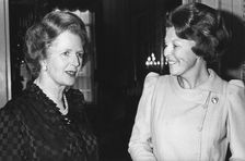 Margaret Thatcher meeting Queen Beatrix of the Netherlands, The Hague, February 1981