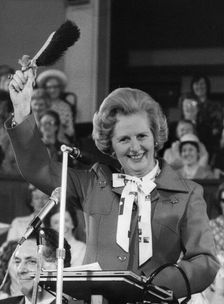 Margaret Thatcher speaks to the Conservative Women's Annual Conference, Westminster, late 1970s. Creator: Unknown