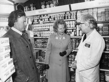 Margaret Thatcher tours Coventry to support Jonathan Guinness, 1st March 1976