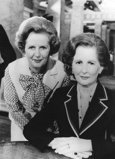 Margaret Thatcher visits Madame Tussauds, London, 29th May 1980