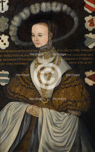 Margareta Eriksdotter, Gustaf Vasa's sister, copy of a painting of 1528. Creator: Unknown.