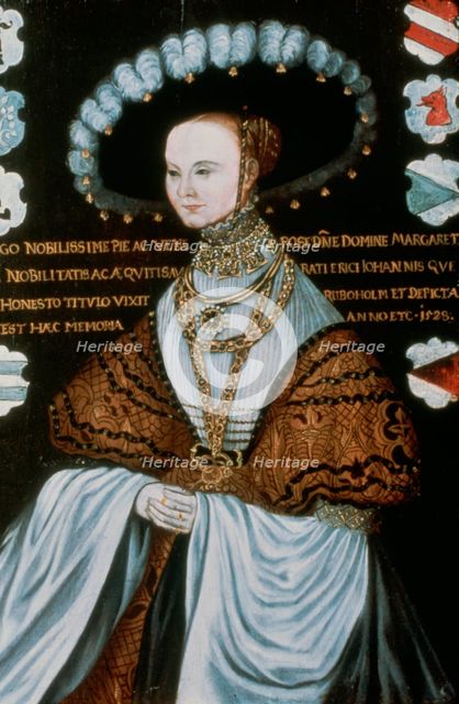 'Margareta Eriksdotter Vasa', (detail), 16th century. Artist: Master Hillebrandt