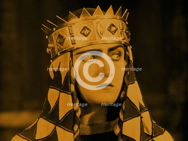 Margarete Schön als Kriemhild in the Film "Die Nibelungen: Kriemhild's Revenge" by Fritz Lang, 1924. Creator: Anonymous.