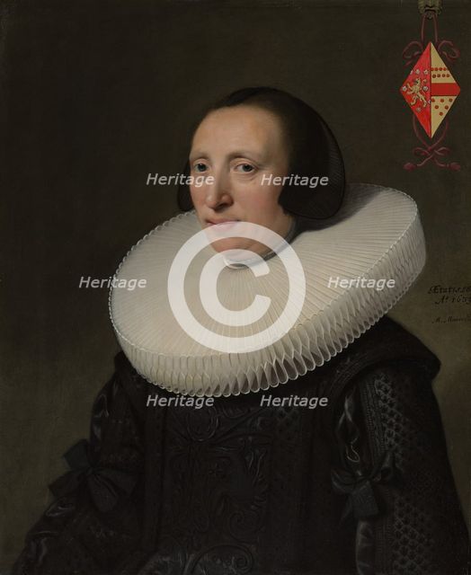 Margaretha van Clootwijk (born about 1580/81, died 1662), Wife of Jacob van Dalen, 1639. Creator: Michiel van Mierevelt.