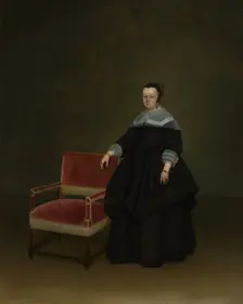 Margaretha van Haexbergen (1614-1676), ca. 1666-67. Creator: Gerard Terborch II