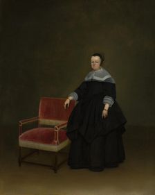 Margaretha van Haexbergen (1614-1676), ca. 1666-67. Creator: Gerard Terborch II