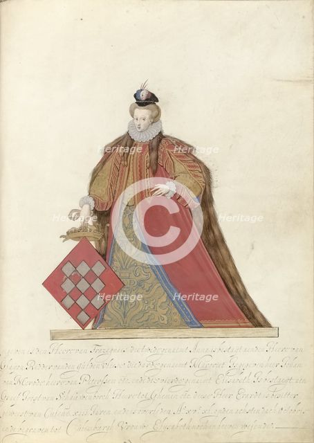 Margaretha van Lalaing, Lady of Pallandt and Culemborg, c.1600-c.1625. Creator: Nicolaes de Kemp.
