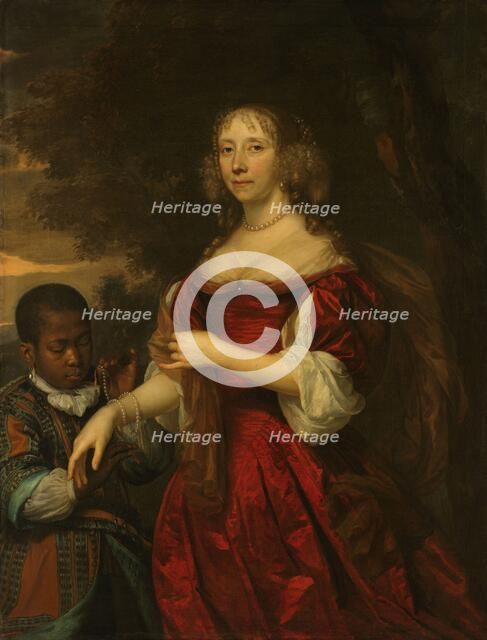 Margaretha van Raephorst (d 1690). Wife of Cornelis Tromp, 1668. Creator: Jan Mytens.
