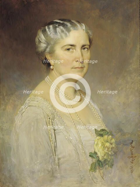 Margarethe Countess Lanckorónska, 1914. Creator: Heinrich von Angeli.