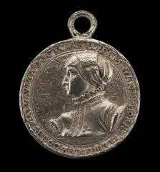 Margarethe Ganzhorn Balbus, Wife of Johann Balbus [obverse], 1565. Creator: Joachim Deschler