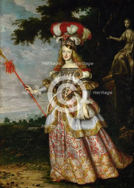 Margarita Teresa, Infanta of Spain (1651-1673), in a theatrical costume, 1667. Artist: Thomas, Jan (1617-1678)