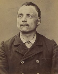 Margerand. Claude. 32 ans, né le 24/3/61 à Beaujeu (Rhône). Cordonnier. Anarchiste. 3/7/94. , 1894. Creator: Alphonse Bertillon