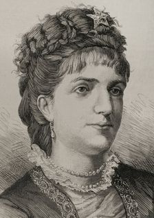 Margherita of Savoy, 1878. Creator: Arturo Carretero y Sánchez