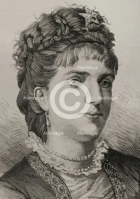 Margherita of Savoy, 1878.  Creator: Arturo Carretero y Sánchez.