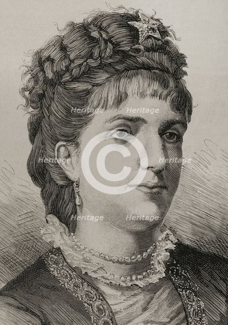 Margherita of Savoy, 1878.  Creator: Arturo Carretero y Sánchez.