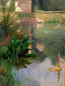 Margin of a Moat, late 19th-early 20th century. Creator: Eliphalet Frazer Andrews