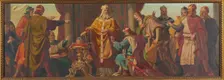 Margrave Leopold III the Saint refuses an offer of the imperial crown, 1937. Creator: Pögl; Josef (1867-1945)