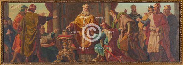 Margrave Leopold III the Saint refuses an offer of the imperial crown, 1937. Creator: Pögl; Josef (1867-1945).
