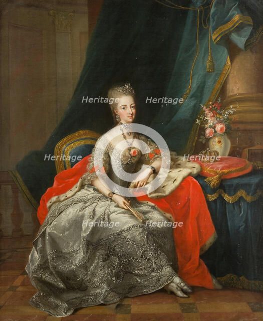 Margravine Philippine of Brandenburg-Schwedt (1745-1800), Landgravine of Hesse-Kassel , 1774. Creator: Tischbein, Johann Heinrich, the Elder (1722-1789).