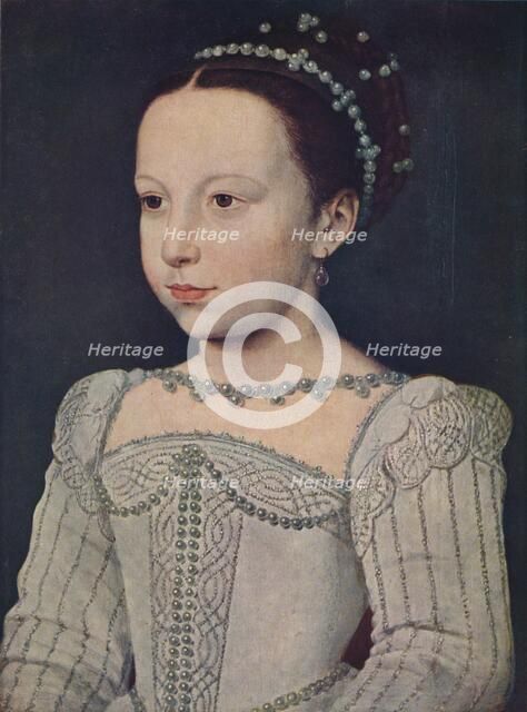 'Marguerite de Valois', c1560, (1939). Artist: Francois Clouet.