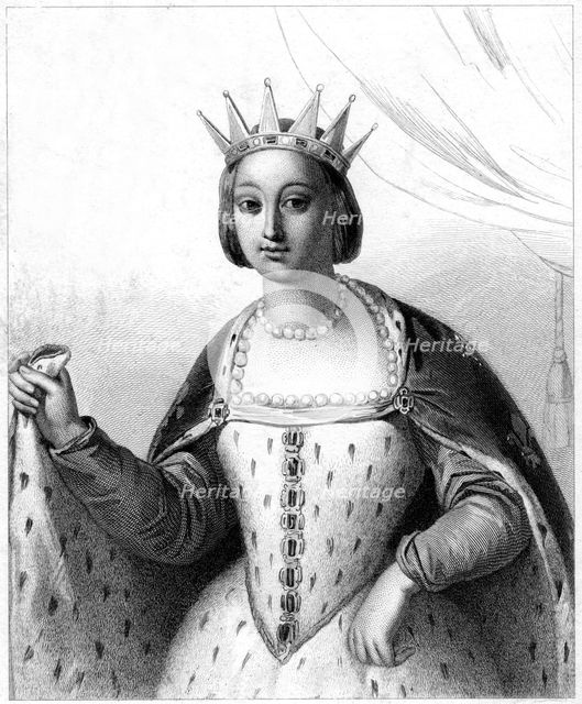 Marguerite de Provence, Queen Consort of Louis IX of France. Artist: Unknown