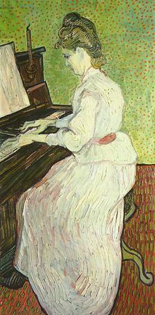 Marguerite Gachet at the Piano, 1890. Creator: Vincent van Gogh