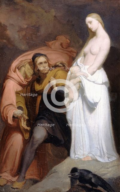 Marguerite holding her dead child, c1846. Creator: Ary Scheffer.