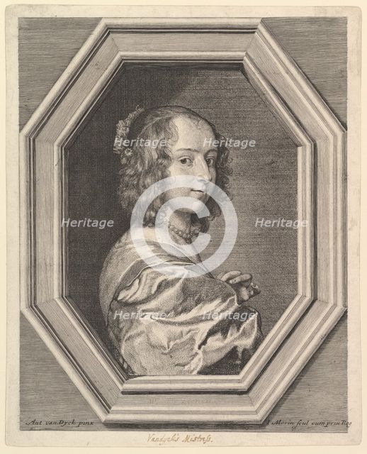 Marguerite Lemon, maitresse d'Antoine van Dyck. Creator: Jean Morin.