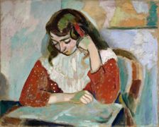 Marguerite lisant, 1906. Creator: Matisse, Henri (1869-1954)