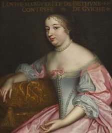 Marguerite Louise Suzanne de Béthune (1643-1726), Comtesse de Guiche, Duchesse de Lude, ca 1665. Creator: Anonymous