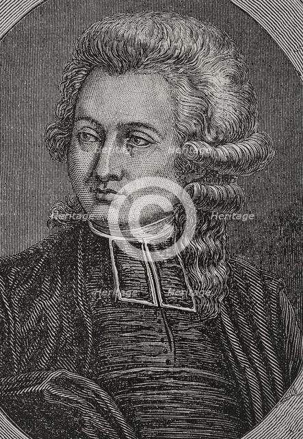Marguerite-Louis-François Duport-Dutertre (1754-1793), French lawyer, Minister of Justice, 1876.  Creator: Pannemaker.