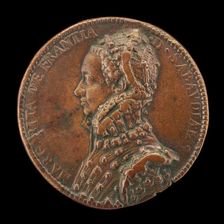 Marguerite of France, 1523-1574, Duchess of Savoy [obverse], 16th century. Creator: Unknown