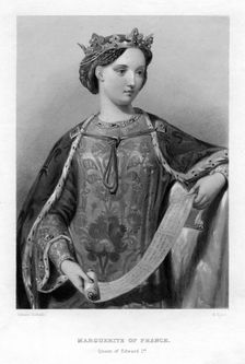 Marguerite of France, Queen of King Edward I of England.Artist: B Eyles