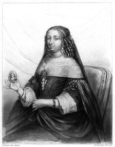 Marguerite of Lorraine, Duchess of Orleans (1615-1672).Artist: Brasch