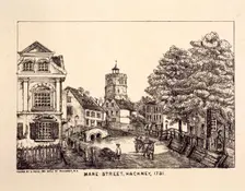 Mare Street, Hackney, London, 1731. Artist: Anon