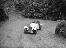 Marendaz Competion 2-seater special 15/90 of Mrs NA Moss driving in a motoring trial, late 1930s. Artist: Bill Brunell