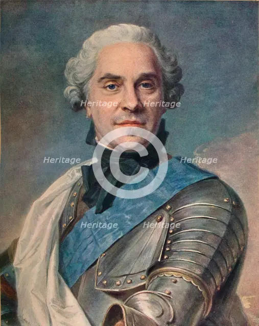 'Marechal de Saxe', c1748. Artist: Maurice-Quentin de La Tour.