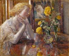 Maréchal Niel Roses, 1919. Creator: Frederick Childe Hassam