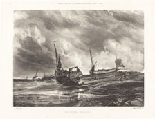 Marée Basse (Low Tide), 1831. Creator: Eugene Isabey
