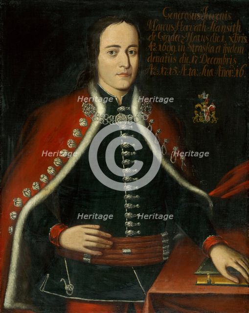 Marek Horváth-Stancic in Zeman Costume as a 16-Year-Old, 1715. Creator: Unknown.